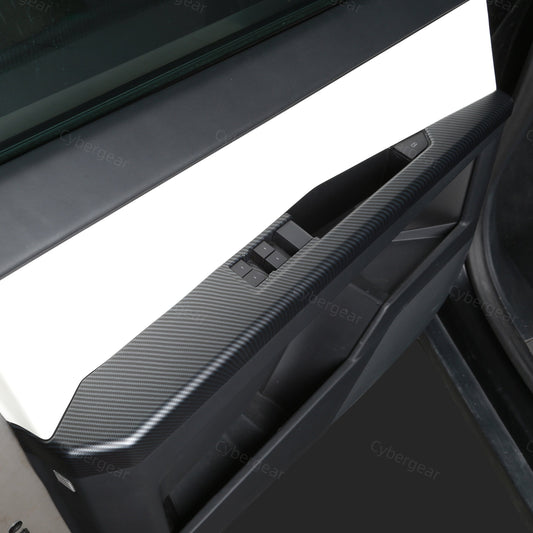 Cybertruck Door Side Carbon Fiber Texture ABS Protection Trim Cover