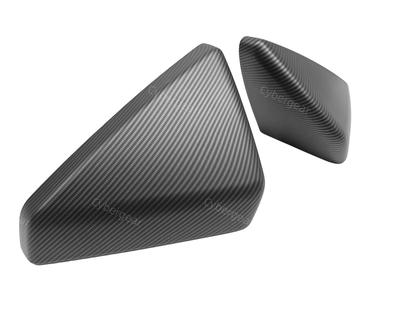 Tesla Cybertruck ABS Carbon Fiber Texture Side Mirror Cap Rearview Protective Cover Set of 2