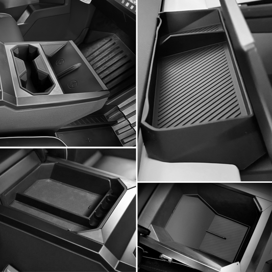 Tesla Cybertruck Center Console Organizer Storage Solution Set - CyberGearco